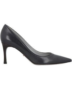 Sergio Rossi Charcoal Pumps Leather - Gray