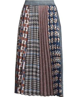 THE ABITO Milano Midi Skirt - Blue