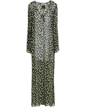 Fisico Maxi Dress Viscose, Silk - Green