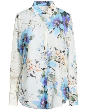 ALESSIA SANTI Ivory Shirt Cotton - Blue