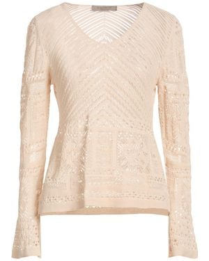 D.exterior Cream Sweater Cotton, Polyamide - Natural