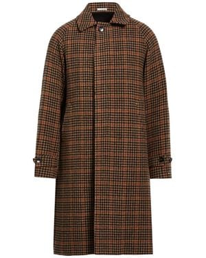 BRERAS Milano Dark Coat Virgin Wool - Brown