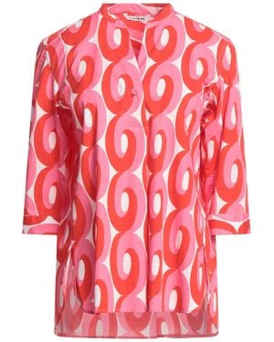 Caliban Fuchsia Top Cotton, Elastane - Red