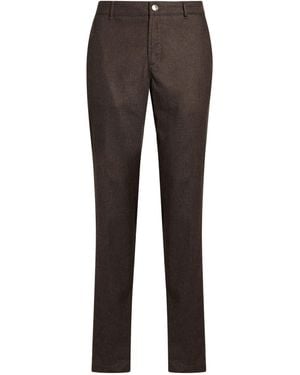 Camouflage AR and J. Pants Viscose, Polyester, Virgin Wool, Elastane - Gray