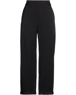 Giorgio Armani Trousers Silk - Black