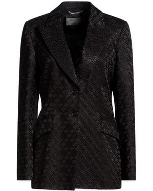 Alberta Ferretti Blazer Viscose, Cotton, Elastane - Black