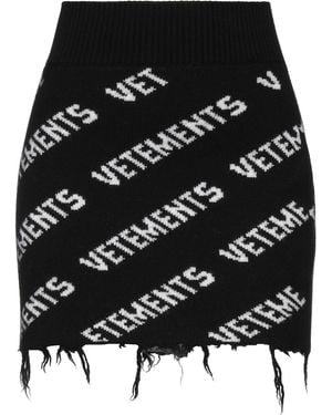 Vetements Mini Skirt - Black