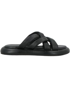 HADEL Sandals Leather - Black