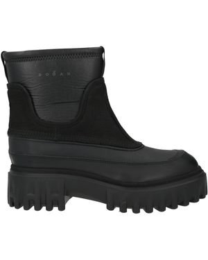 Hogan Ankle Boots Leather - Black