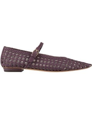 Ulla Johnson Ballet Flats Leather - Purple