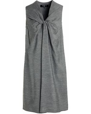 Paule Ka Mini Dress Viscose, Silk - Gray