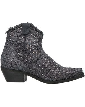 Divine Follie Ankle Boots Textile Fibres - Black