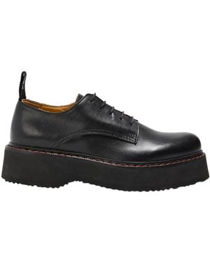 R13 Lace-Up Shoes Leather - Black