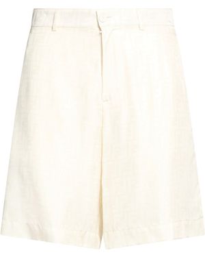 Fendi Ivory Shorts & Bermuda Shorts Silk - White