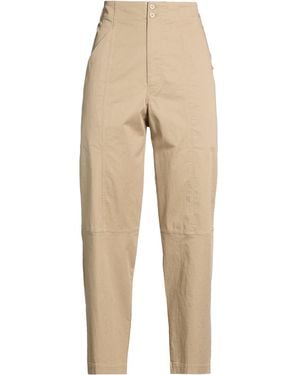 Gentry Portofino Camel Trousers Cotton, Elastane - Natural