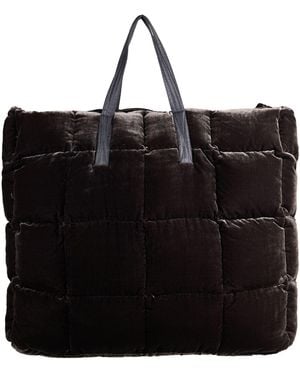 Aspesi Charcoal Handbag Viscose, Silk - Black