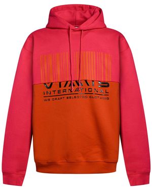 VTMNTS Fuchsia Sweatshirt Cotton, Polyester - Red