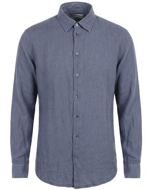 Emporio Armani Shirt Linen - Blue