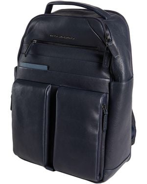 Piquadro Backpack Cow Leather, Eva (Ethylene - Blue