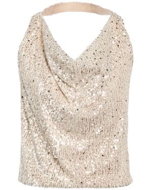 Gaelle Paris Top Polyester, Elastane - Natural