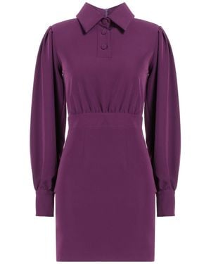 ACTUALEE Mini Dress Polyester, Elastane - Purple