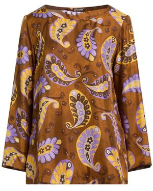 Maliparmi Top Silk - Brown