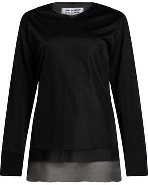 Comme des Garçons Top Polyester - Black