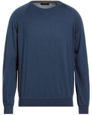 Moorer Sweater Cotton, Silk, Cashmere - Blue