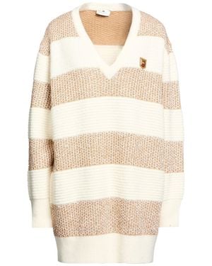 Elisabetta Franchi Sweater Acrylic, Polyester, Wool, Alpaca Wool, Polyamide - Natural