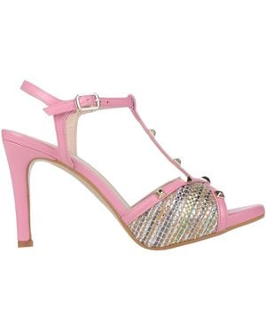 Lodi Sandals Leather, Textile Fibers - Pink