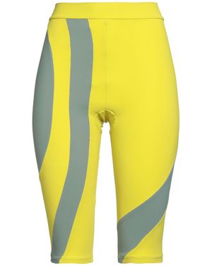 PAULA CANOVAS DEL VAS Lime Shorts & Bermuda Shorts Polyamide, Elastane - Yellow