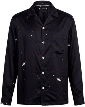 AllSaints Shirt Viscose, Ecovero Viscose - Blue
