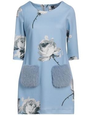 No Secrets Mini Dress - Blue