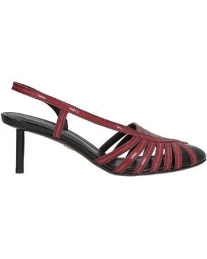 Ferragamo Burgundy Court Shoes Leather - Pink