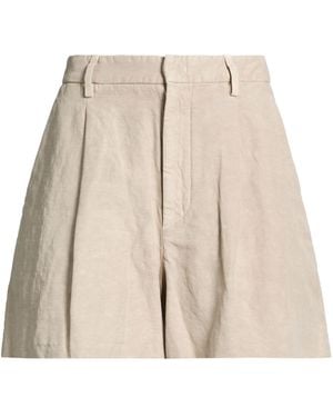 Dondup Shorts & Bermuda Shorts Cotton, Linen, Lyocell - Natural