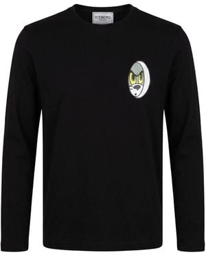 Iceberg Tom&Jerry T-Shirt Cotton, Elastane - Black