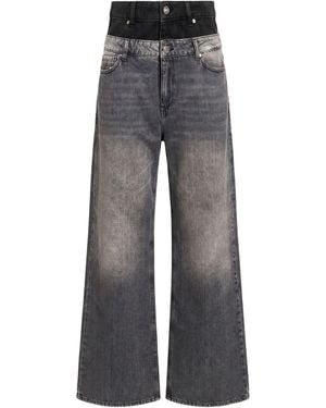 Dixie Charcoal Jeans Cotton, Elastane - Gray