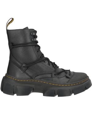 Dr. Martens Dmxl Lace Lunar+Rubber Grained Leather Ankle Boots Leather - Black