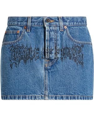 Vetements Denim Skirt Cotton - Blue