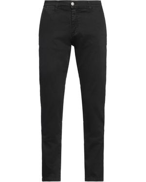 Daniele Alessandrini Pants Cotton, Elastane - Black