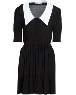 Mar De Margaritas Mini Dress Viscose, Cotton - Black