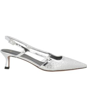 Maje Pumps Leather, Textile Fibers - White