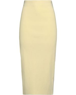 Fabiana Filippi Light Midi Skirt Viscose, Polyester - Yellow