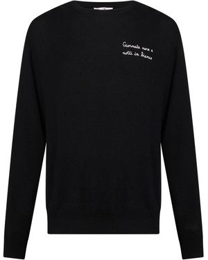 MC2 Saint Barth Après-Ski Collection Jumper Wool, Viscose, Polyamide, Cashmere - Black
