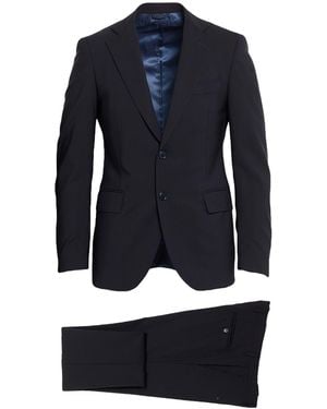 Tombolini Suit Virgin Wool, Elastane - Blue