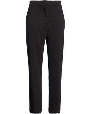 .., merci italia Pants Polyester, Viscose, Wool, Elastane - Black
