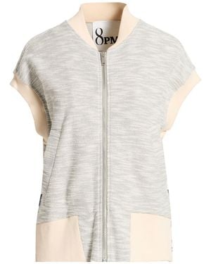 8pm Light Sweatshirt Cotton, Acrylic, Polyamide, Metallic Polyester - White