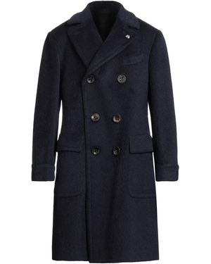 Gabriele Pasini Midnight Coat Wool, Mohair Wool - Blue