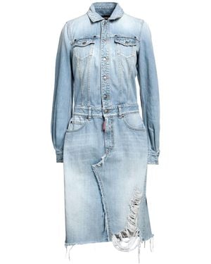 DSquared² Midi Dress Cotton - Blue