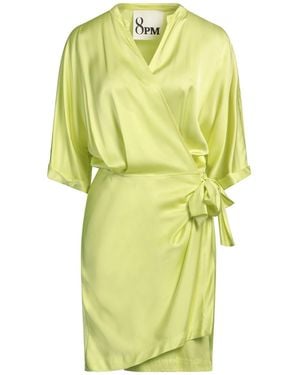 8pm Lime Mini Dress Viscose - Yellow